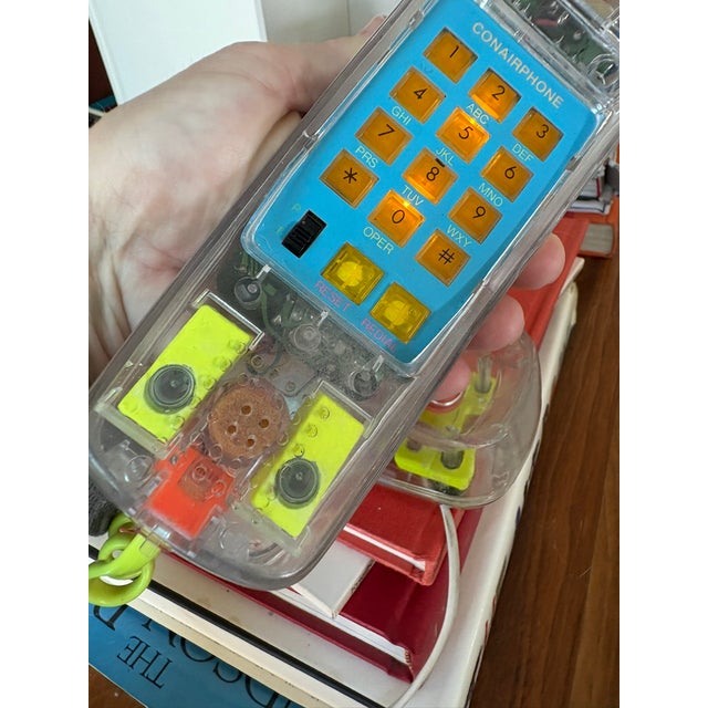 Vintage Conair Clear Phone of the Future Light-Up Y2k Telephone Pop Art For Sale - Image 9 of 13