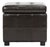 Square Tufted Ottoman in Brown & Black For Sale - Image 11 of 11