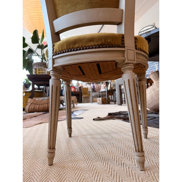 Wood 1940s Set of 6 Louis XVI Style Accent Side Chairs For Sale - Image 7 of 7