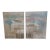 Vintage Lee Reynolds Textured Abstract Landscape Diptych – Pair Large 30x40 Canvases For Sale