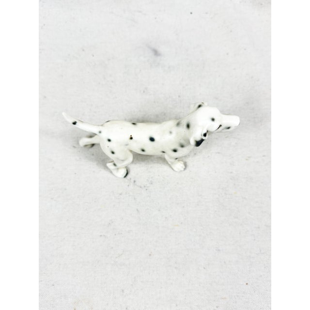Ceramic Vintage Hand-Painted Ceramic Dalmatian Dog Figurine For Sale - Image 7 of 7