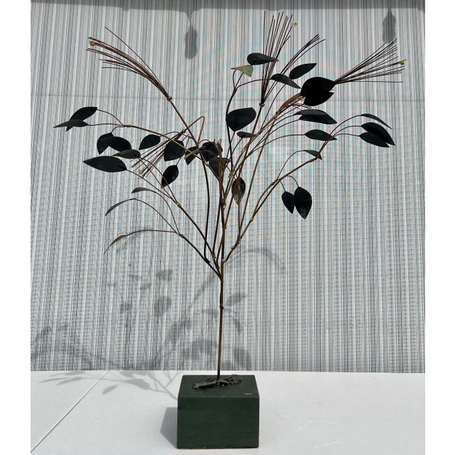 Curtis Jere 1969 Curtis Jere Metal Tree Sculpture For Sale - Image 4 of 6