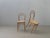 An elegant set of four original vintage bentwood chairs by thonet. These chairs combine thonet's time-honored bentwood...