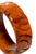 Vintage Art Deco Carved Bakelite Amber Orange Bangle Bracelet, 1930's For Sale - Image 12 of 15