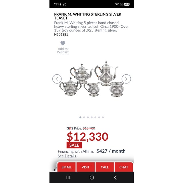 Vintage Silver Plate 3-Piece Coffee & Tea Service Set – Coffee Pot, Teapot & Covered Sugar Bowl For Sale - Image 14 of 18