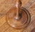 English early-mid 19th century urn or candle stand. Padouk wood. Turned circular top & stepped base with ring turned shaft...