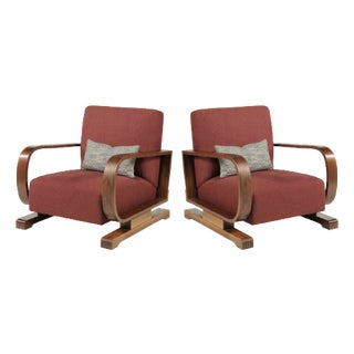 Pair of Bentwood Lounge Chairs For Sale