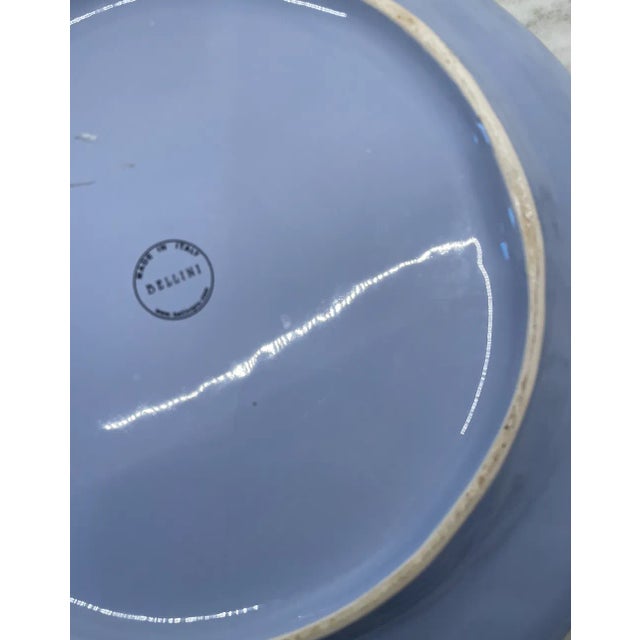 Vintage Large 'Bellini of Italy' Pottery Serving or Decorative Hand Painted Bowl For Sale - Image 4 of 4