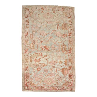 Green Pink Feminine Persian Malayer Rug For Sale