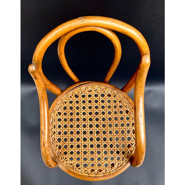 Wood Antique Bentwood Doll Chair attributed to Thonet, 1900 For Sale - Image 7 of 9
