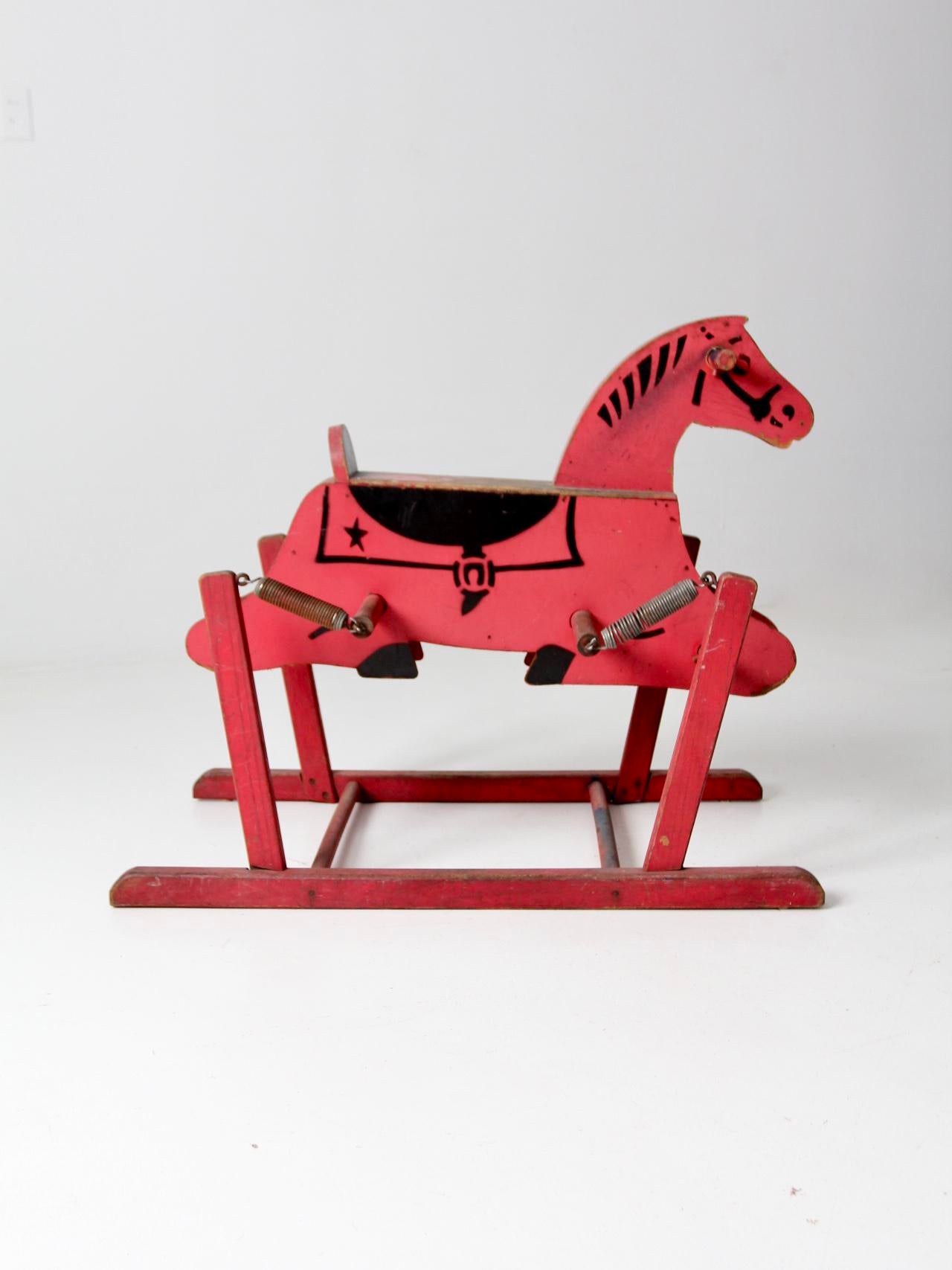 spring mounted rocking horse