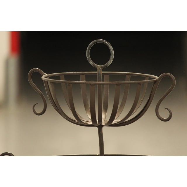 Metal Fruit Basket Vase, 1990s For Sale - Image 10 of 13