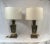 Metal Lamps with Brass Applications on Wooden Bases, 1970s For Sale - Image 13 of 13