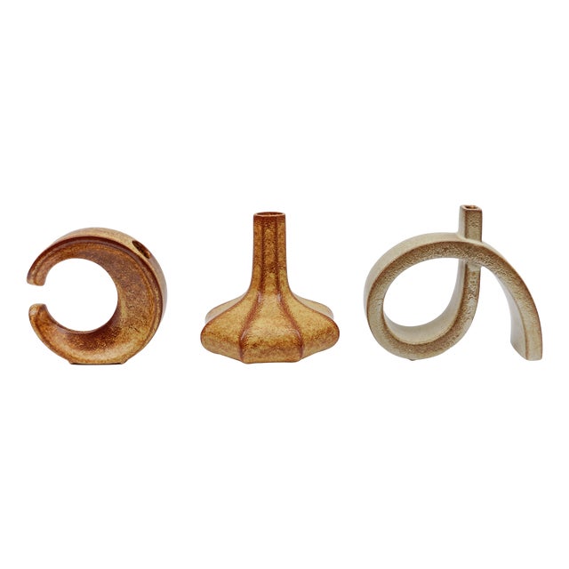 Vintage Bertoncello Ceramic Vases, 1960s, Set of 3 For Sale