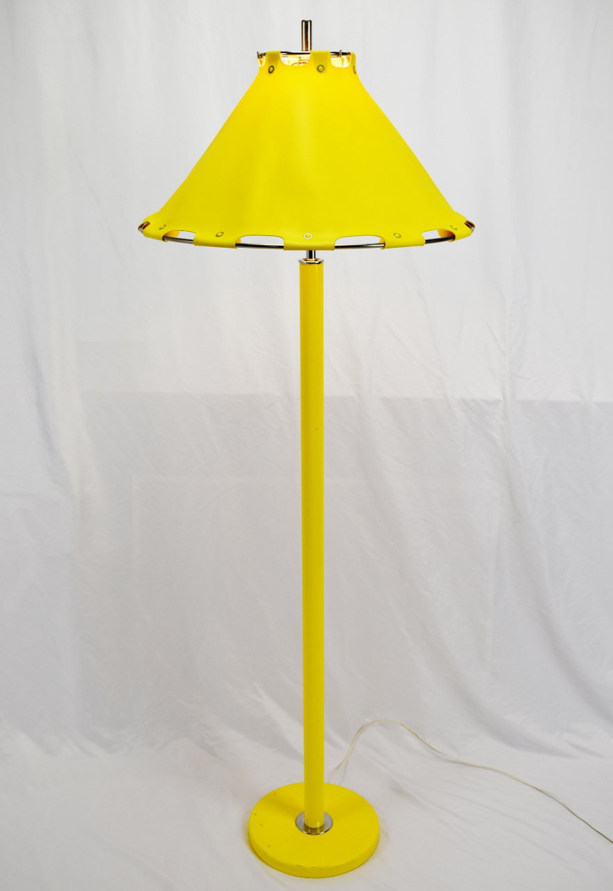 floor lamp yellow shade