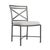 Brown Jordan Venetian Side Chair, Textured Pewter frame with Fusion Dove fabric For Sale - Image 12 of 12