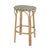 Yellow Ballito 30 in. Seat Height Oval Rattan Bar Stool with Footrest, French White, Yellow & Brown For Sale - Image 8 of 8