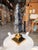 Add a bold architectural statement to your décor with this contemporary obelisk sculpture, expertly crafted from genuine...