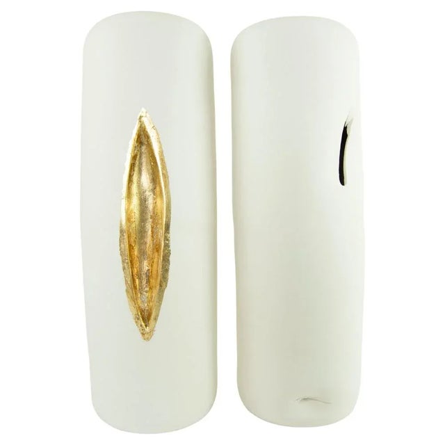 Volcano Gold Leaf Single Decorative Objects by Dora Stanczel, Set of 2 For Sale - Image 6 of 6