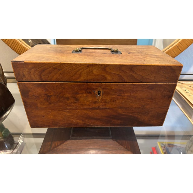 English Antique English Tea Caddy For Sale - Image 3 of 17