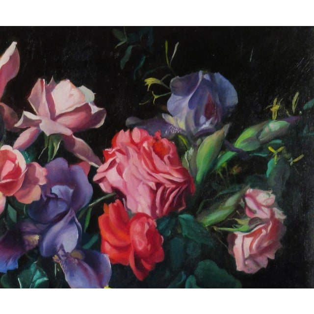 American Paul Longenecker Flowers Basket, c.1970 For Sale - Image 3 of 6