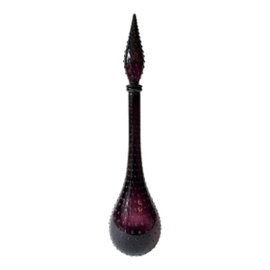 Mid 20th Century Guildcraft Empoli Italy Glass Genie Bottle or Decanter With Stopper