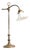Antique French Brass Rise and Fall Pump Desk Lamp, 1890s For Sale