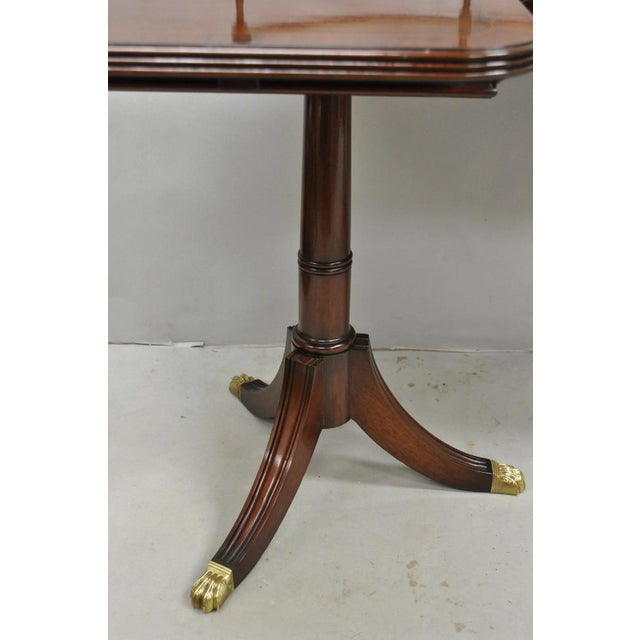 Antique Sheraton Mahogany Duncan Phyfe Dropleaf Sideboard Console Buffet Table For Sale In Philadelphia - Image 6 of 17