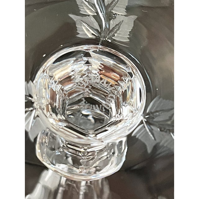 William Yeoward Fern Hand-Cut Crystal Champagne Flute – As New For Sale - Image 12 of 12