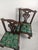 Beautiful pair of antique carved wood children's chairs, featuring exceptionally detailed carving, graceful proportions,...