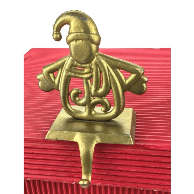 Cute lil guy ready to serve you for the holidays. Hook will hold your stocking full of goodies. Metal which has been...