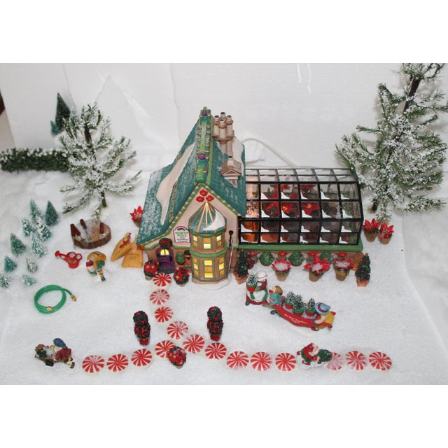 Mrs. Claus’ Greenhouse Diorama – Moore’s North Pole Storybook Collector’s Edition With Signed Book & Coa For Sale - Image 4 of 18