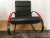 Black Vintage Space Age Ellipse Rocking Chair, 1970s For Sale - Image 8 of 9