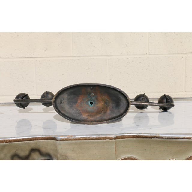 Tiffany Studios New York Art Nouveau Bronze Six-Light Candelabra, Circa 1910s For Sale - Image 16 of 18