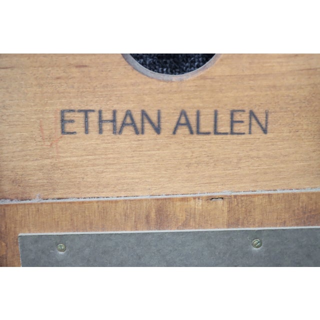 Brown Ethan Allen Country Crossings Maple Mirror For Sale - Image 8 of 8