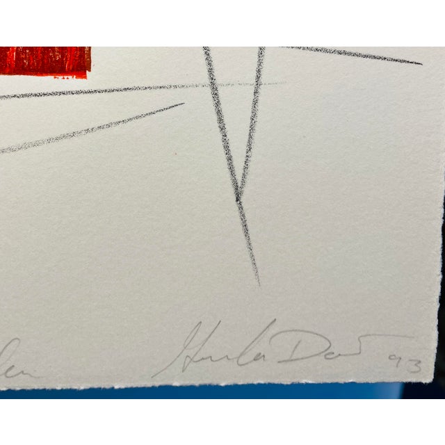 1993 litho with woodblock print by French Canadian artist Guylaine Doucet (born 1962). Pencil signed, titled and numbered...