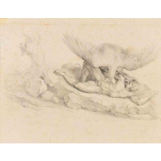 Francesco Bartolozzi, Nude Prometheus and the Vulture, 1795, Etching For Sale