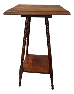 Antique Mahogany Victorian Turned Spool Leg Table