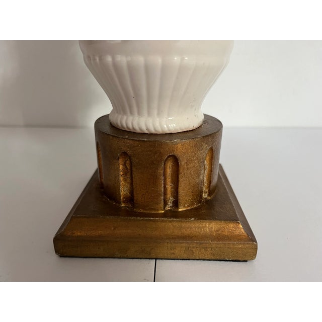 1950s Italian Floral Bouquet Lamp & Shade For Sale - Image 12 of 18