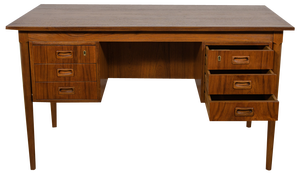 Mid-Century Freestanding Teak Desk, Denmark, 1960s