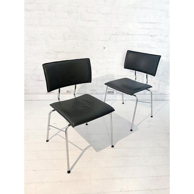 Sparta Chairs in Leather by Christoph Hindermann for Dietiker, 1990s, Set of 6 For Sale - Image 4 of 15