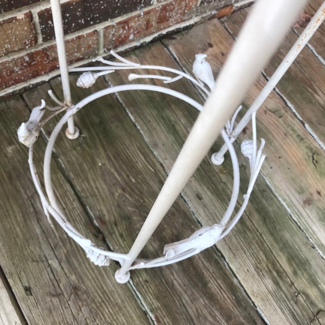 1970s Mid Century Indoor Outdoor Plant Stand Cardinal and Pine Tree Design For Sale - Image 6 of 12