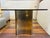 Metal Attributed Mastercraft Trilobi Brass Double Pedestal Glass Dining Table, 1970s For Sale - Image 7 of 12