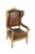 Baroque Pearwood and Leather Armchair, 1770s For Sale - Image 10 of 10