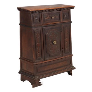 Baroque Bedside Table in Walnut For Sale