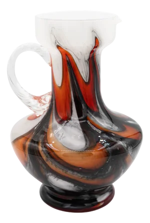 Fiorentina Murano Opal Glass Vase attributed to Carlo Moretti, 1970s