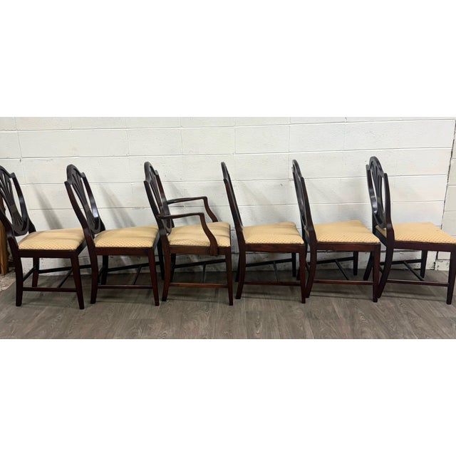 Antique Hepplewhite Duncan Phyfe Style Mahogany Dining Chairs - Set of 6 For Sale - Image 11 of 14