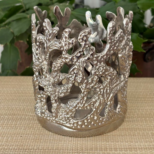 Contemporary 1990s Coastal Candle Jar Holder by Mariposa For Sale - Image 3 of 6