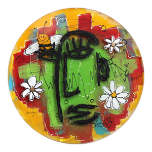 EchoLayer: Happy - Colorful Expressionist Abstract Figurative Original Artwork by Soren Grau
