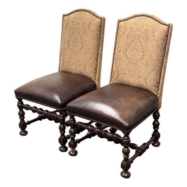 Thomasville Ernest Hemingway Collection Madura Side Chairs, Pair For Sale